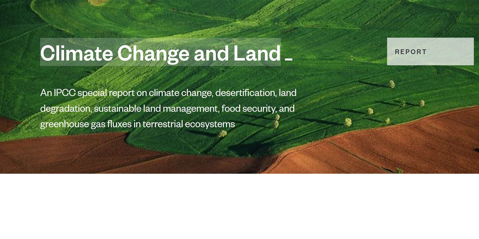 In The Media IPCC Special Report Climate Change And Land Department